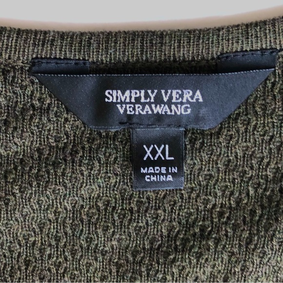 NWT Vera Wang Women’s Tunic Lace Sleeve Asymmetrical Size XXL - Picture 3 of 10